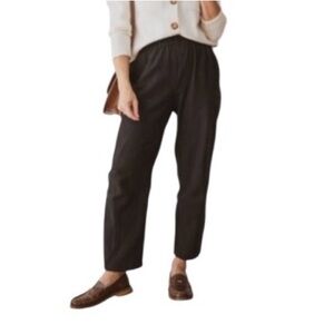 Able Black Relaxed-Fit Cotton Pants Size Medium